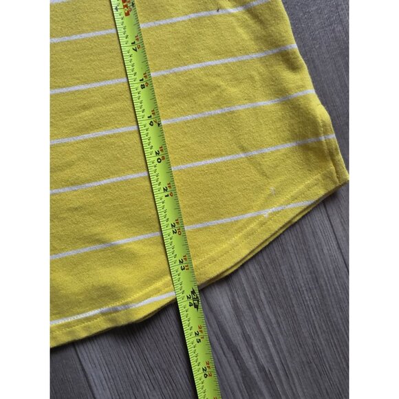 Talbots XS Yellow & Blue Striped 3/4 Sleeve Top - Picture 6 of 7
